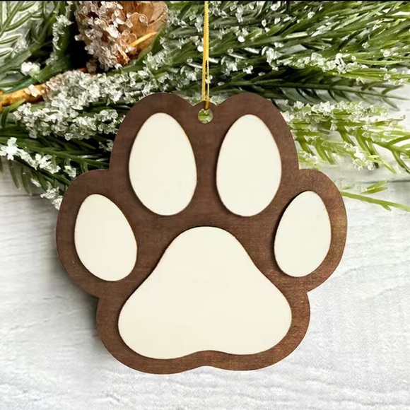 Pet Lovers Paw Christmas Tree Ornament - Picture 1 of 4